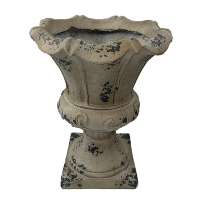 MGO Garden Planter, Antique White Finish