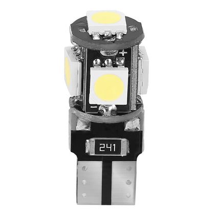 20Pcs T10 SMD5050 LED Light Bulbs 6000K Wedge Light Lamps Dome Map License Plate Car Interior Festoon Lights Kits