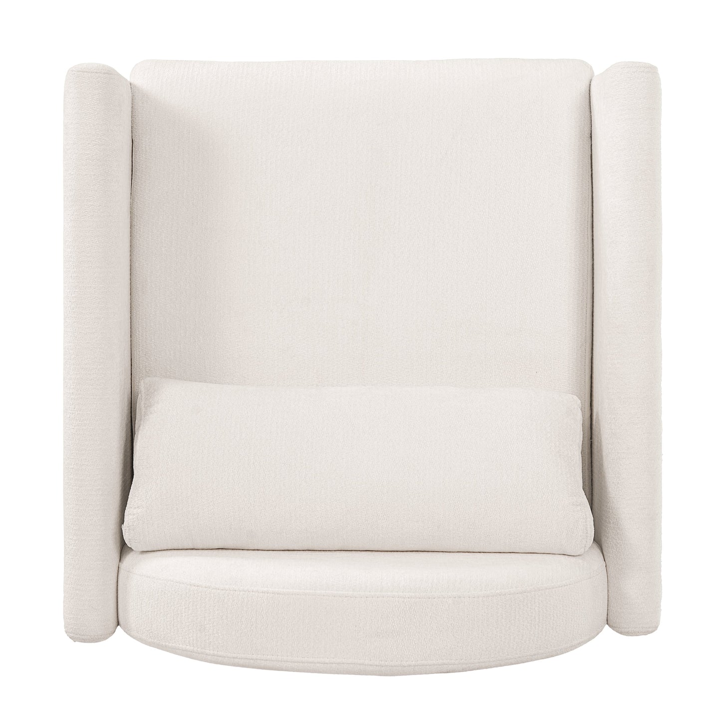 Beige Pet Friendly Accent Chair with Hidden Pet Nook
