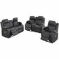 Power Motion Living Room Set With USB Port, Adjustable Headrest, Cup Holder