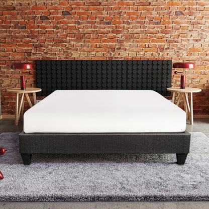 14" Upholstered Platform Bed Base, Mattress Foundation