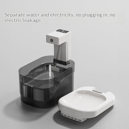 Cat Water Fountain With Smart Motion-sensing Water Dispensing And Quiet Filtration