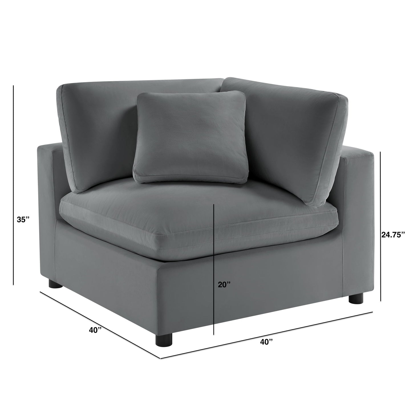 Caylie - Corner Wedge Chair