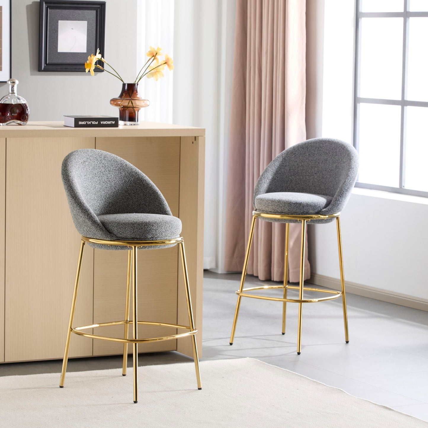 Celano Upholstered Barstool (Set of 2)