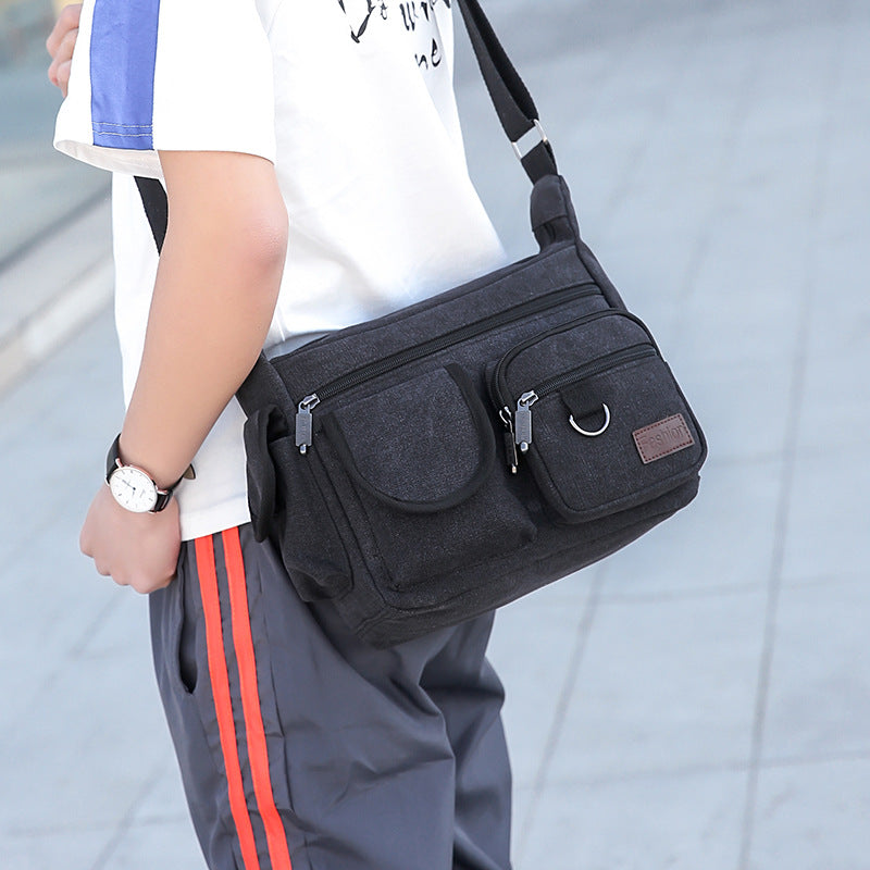 Casual Travel Tote For Men Made Of Canvas