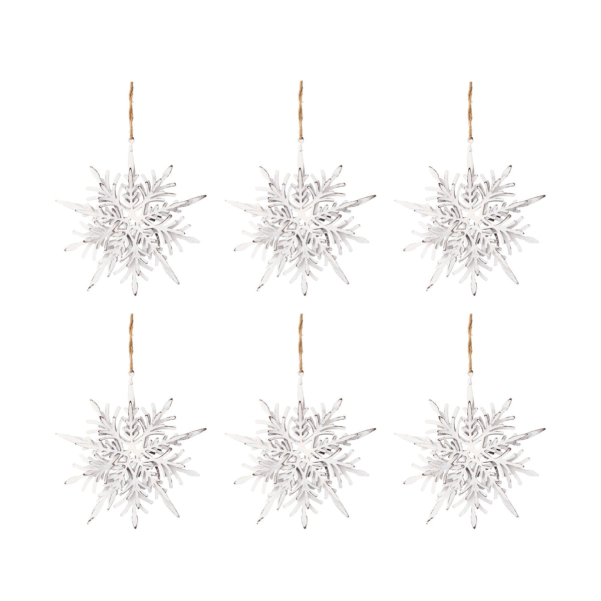 Iron Snowflake Hanger - Set of 6