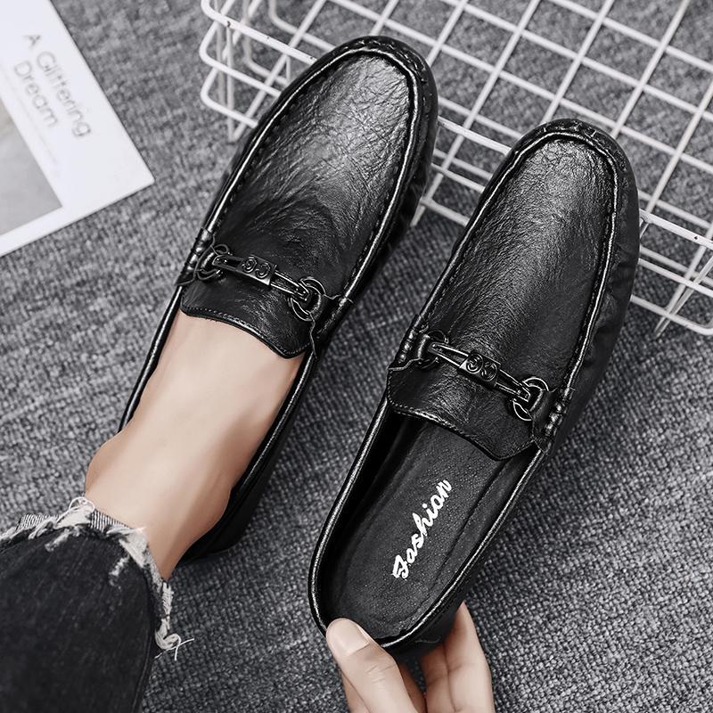Mens Stylish Casual Slip-on Leather Shoes