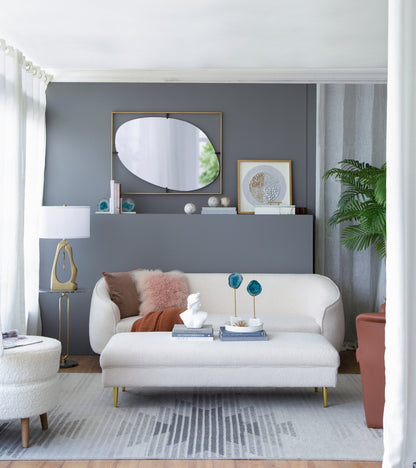 Geode-Inspired Gold Aluminum Table Lamp