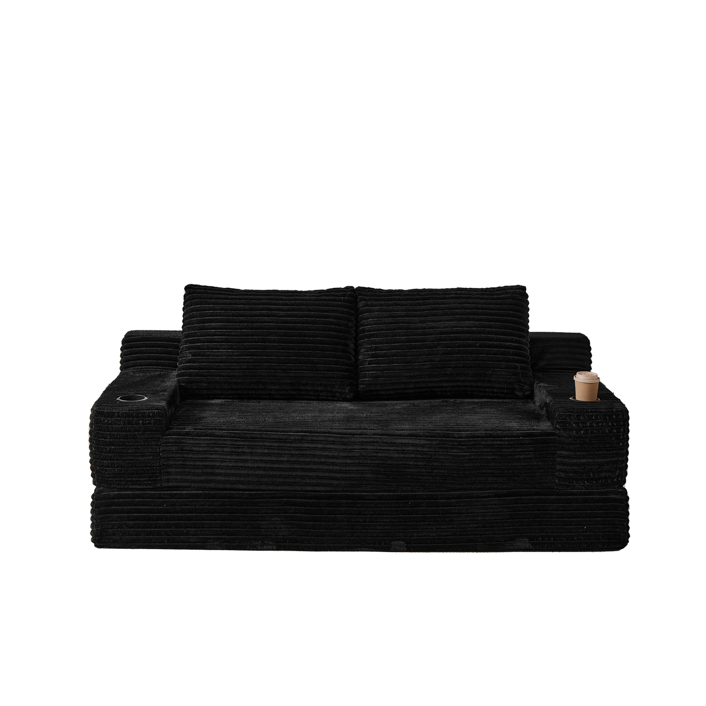 70.8-Inch Corduroy Two-in-One Sofa Bed