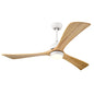 52" Solid Wood Blades Ceiling Fan with Lights and Remote Control