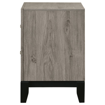 Valen 2-drawer Nightstand Bedside Table Light Taupe