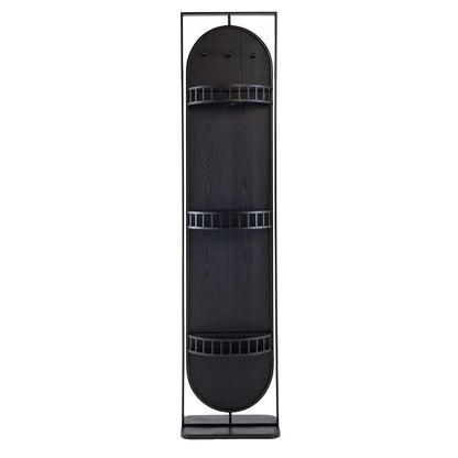 Full Length Standing Mirror, 360° Swivel Floor Mirror For Bedroom - Black