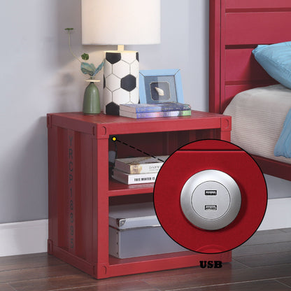 Cargo Nightstand With USB