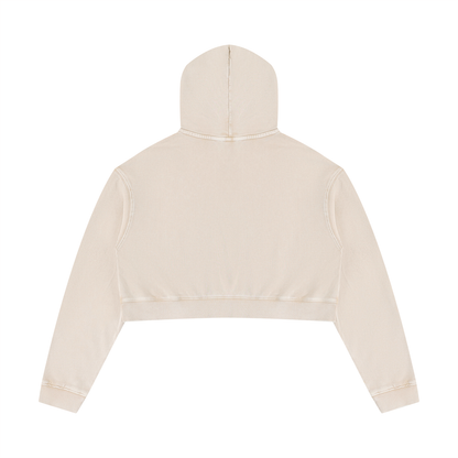 Loki & Ivy Women’s Mineral Washed Crop Hoodie