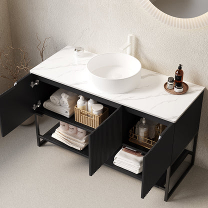 Tulio 48" Bathroom Vanity with Sink and Storage Cabinet