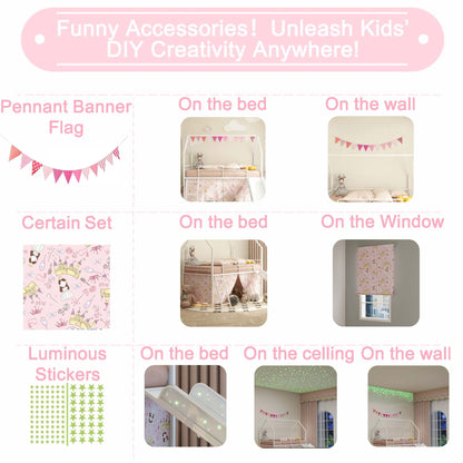 Jack - House Loft Bed With Slide And Curtain Set