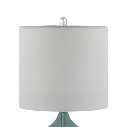 Ellipse Curved Glass Table Lamp, Set of 2