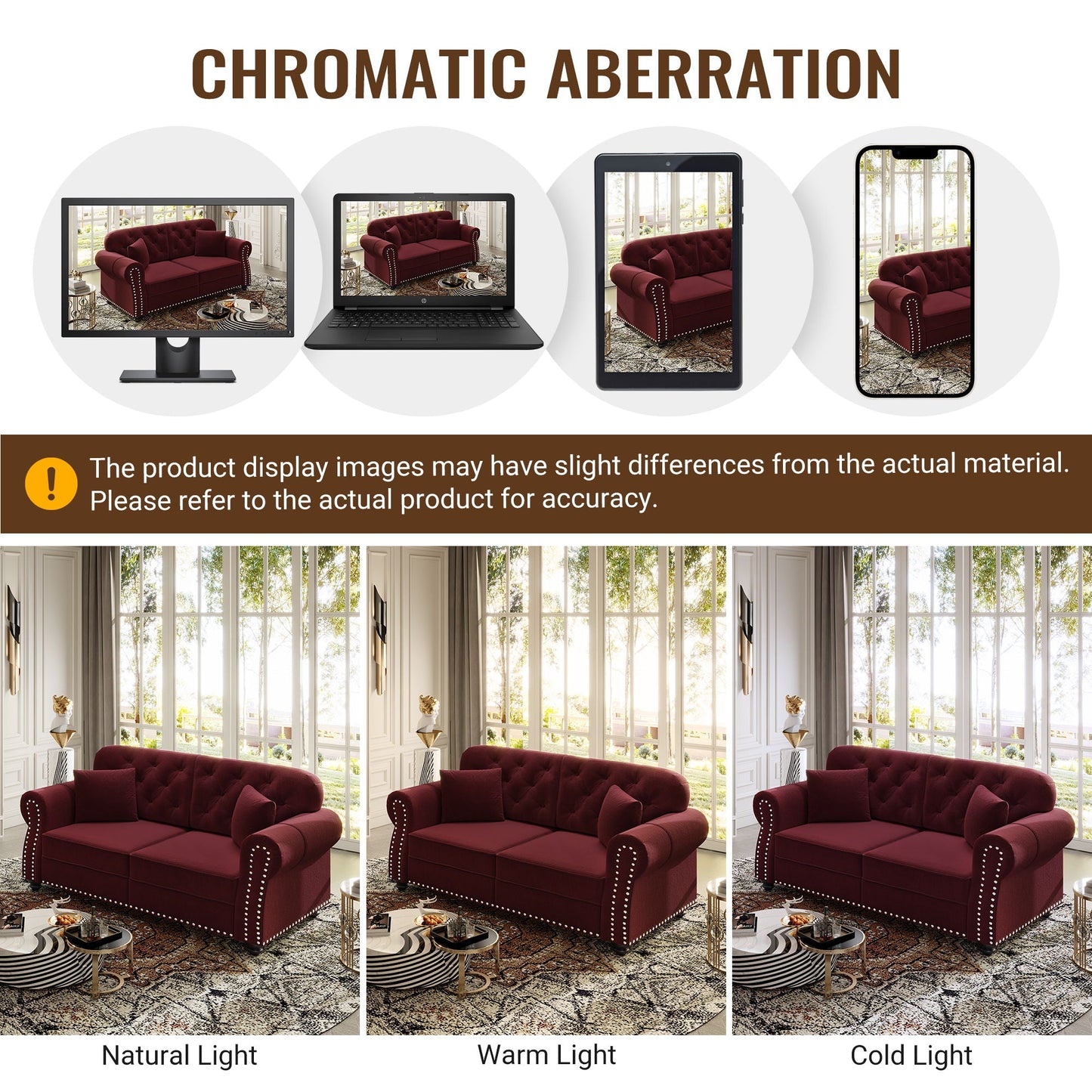 Sofa With Nailhead Trim And Rolled Armrests