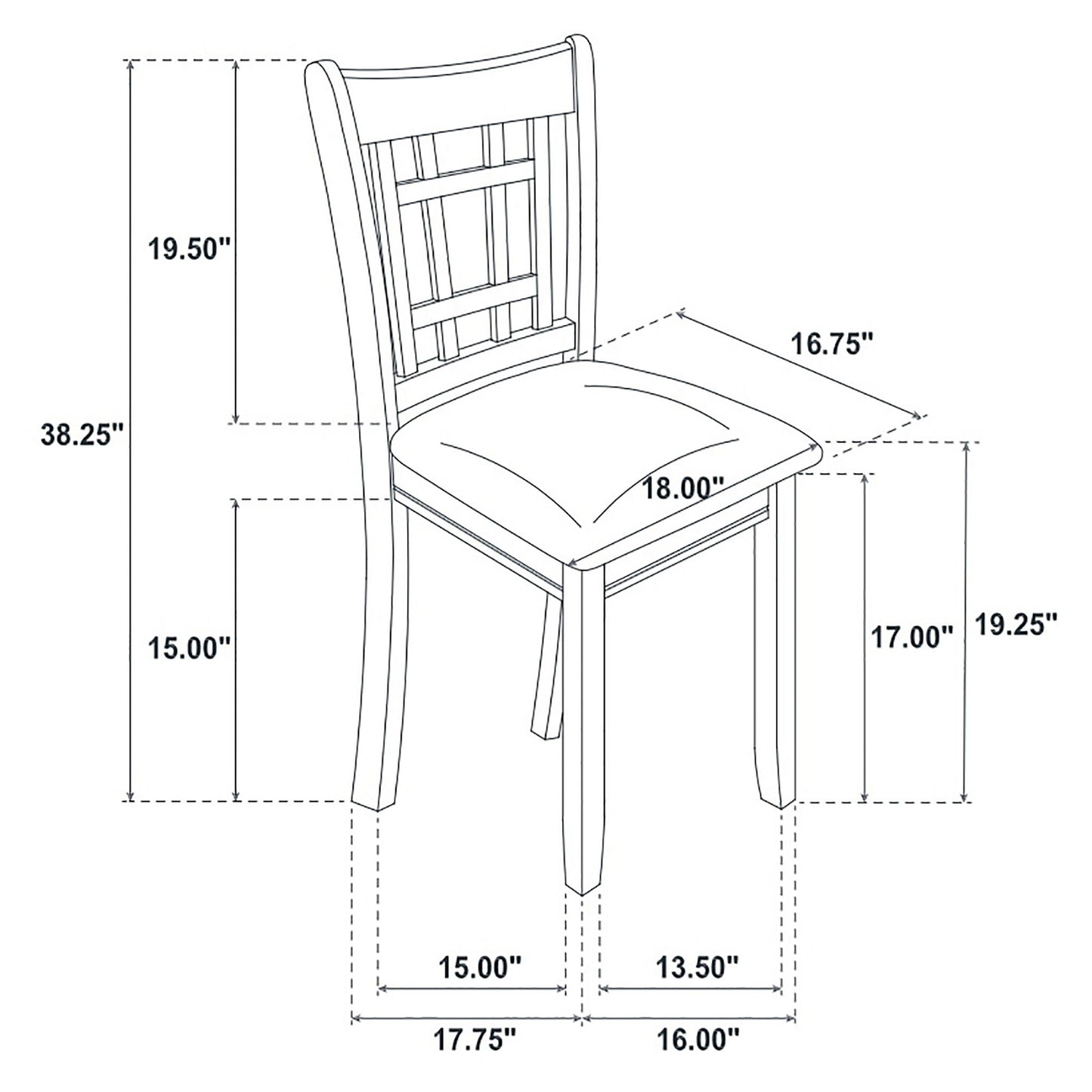 Hester - 5 Piece Dining Set - Espresso