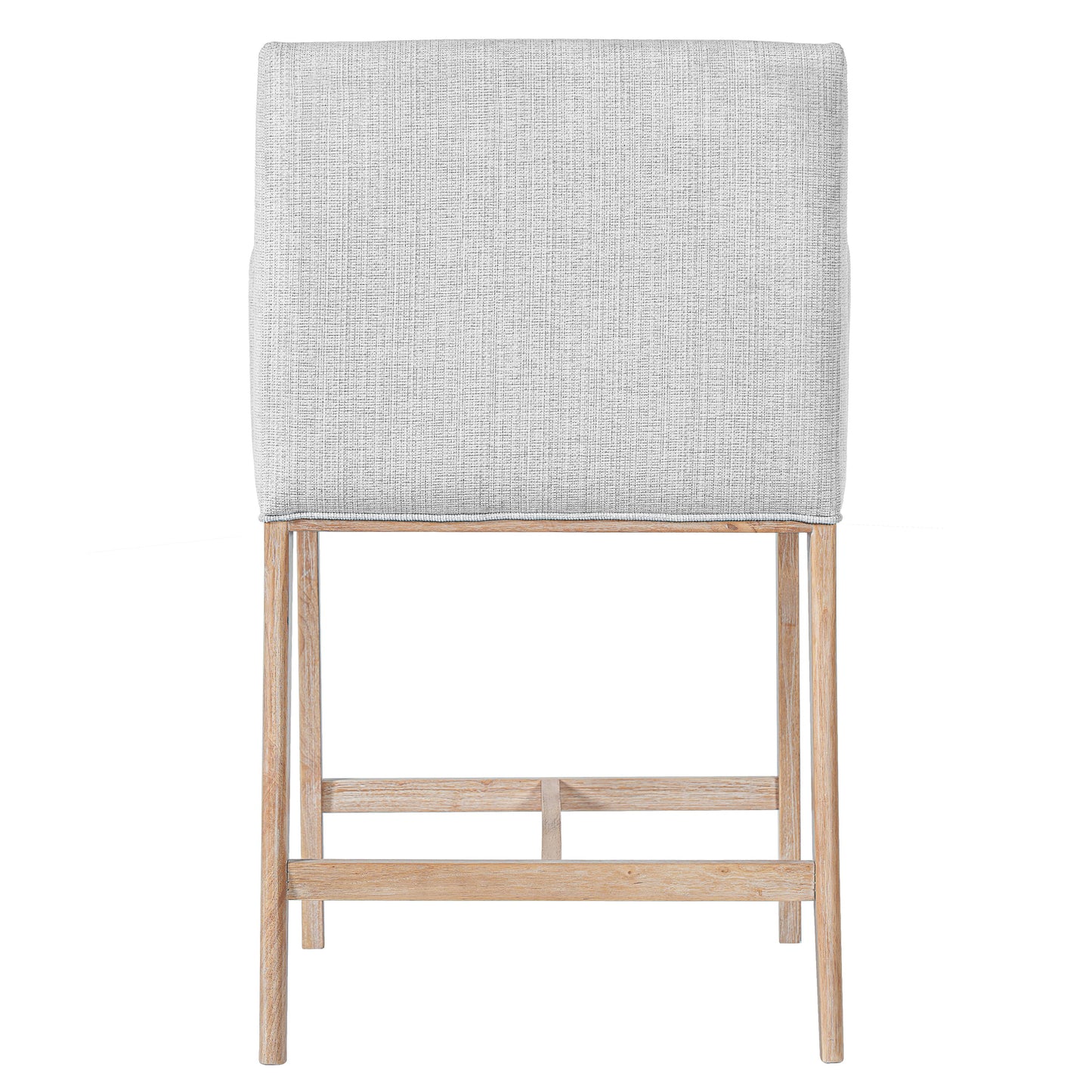 24'' Seat Height Upholstered Counter Stools with Arms - Set of 2