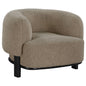 Lawler Upholstered Barrel Back Accent Chair Brown and Black