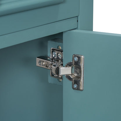 Elegant Bathroom Vanity With Ceramic Sink, Soft Close Door, Adjustable Shelf
