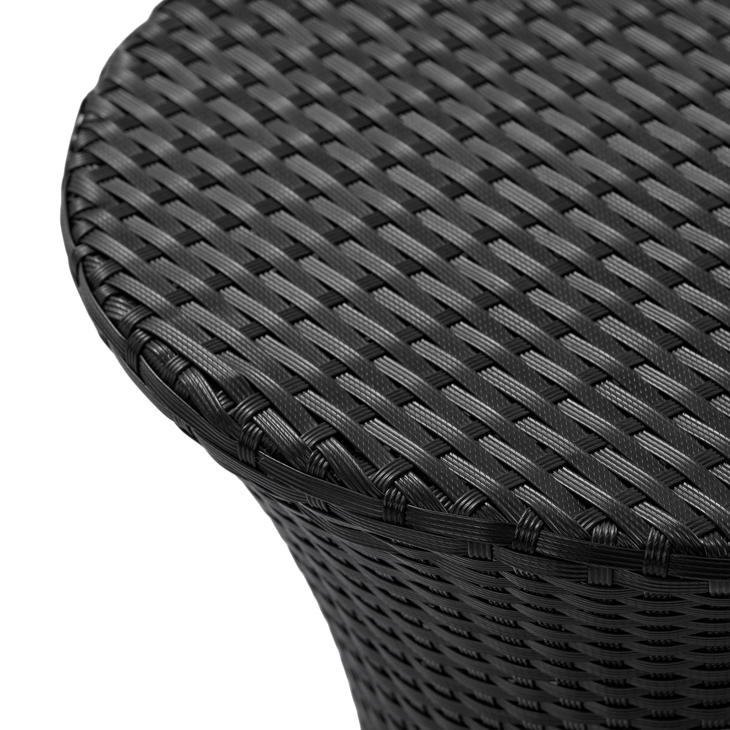 KONO Hourglass Rattan Table with No Glass Top