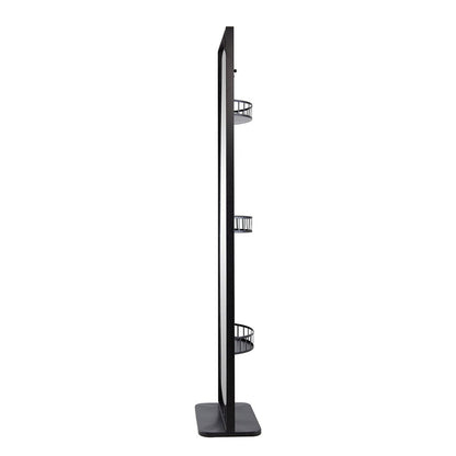 Full Length Standing Mirror, 360° Swivel Floor Mirror For Bedroom - Black