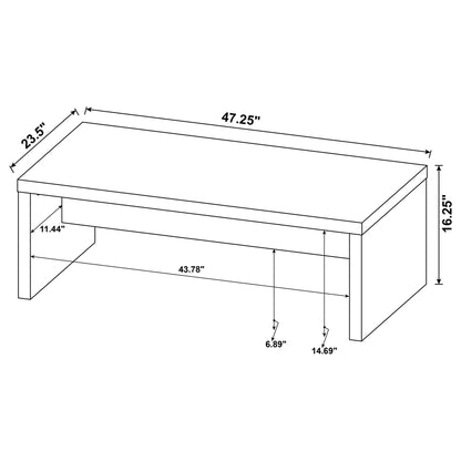 Lynette Rectangular Engineered Wood Coffee Table Mango