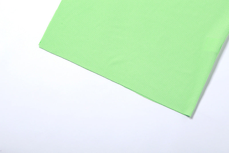 New Mint green Single Breasted open Back Slim Fit Dress for women