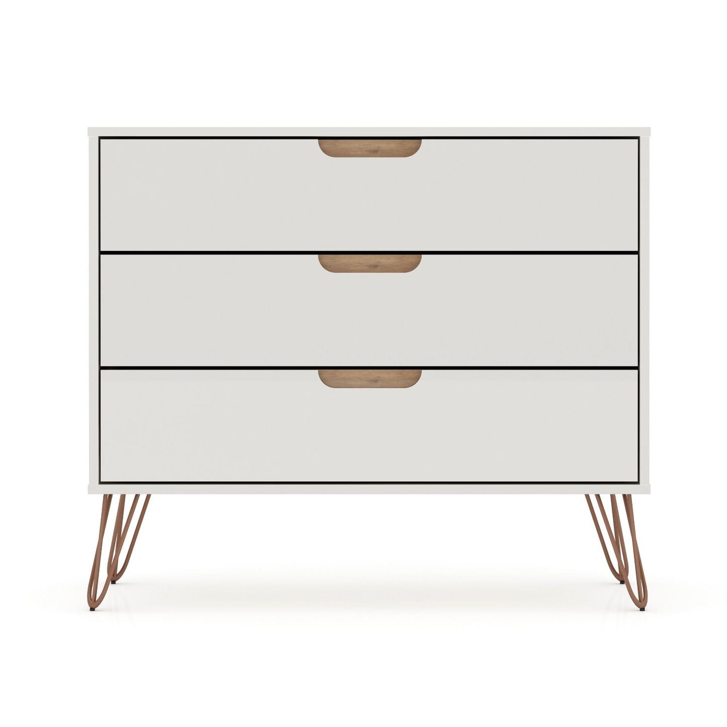 Rockefeller - 3 Drawer Dresser - Off White