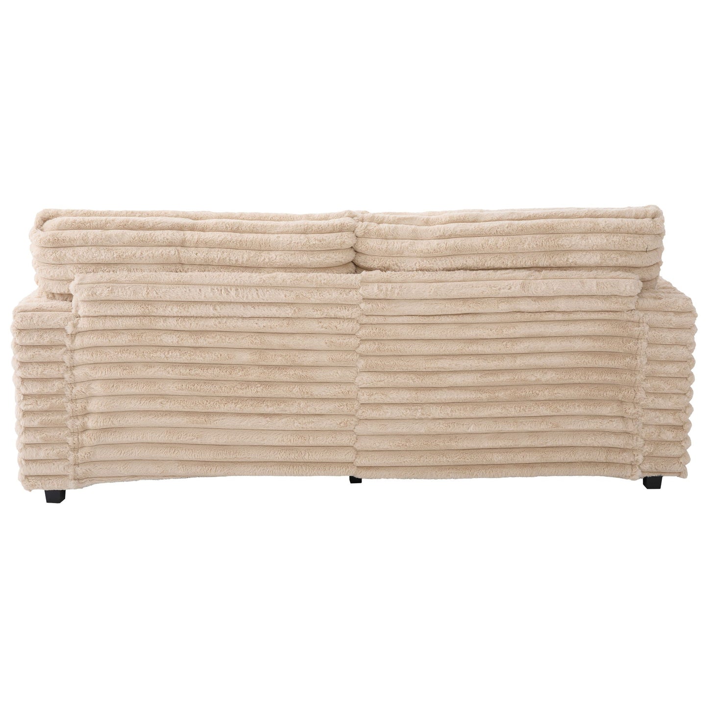 Oversized Double Chaise Lounge Sofa Bed With USB Ports And Cup Holders