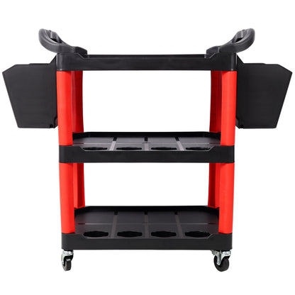 3 Tier Rolling Auto Detail Cart With Wheels