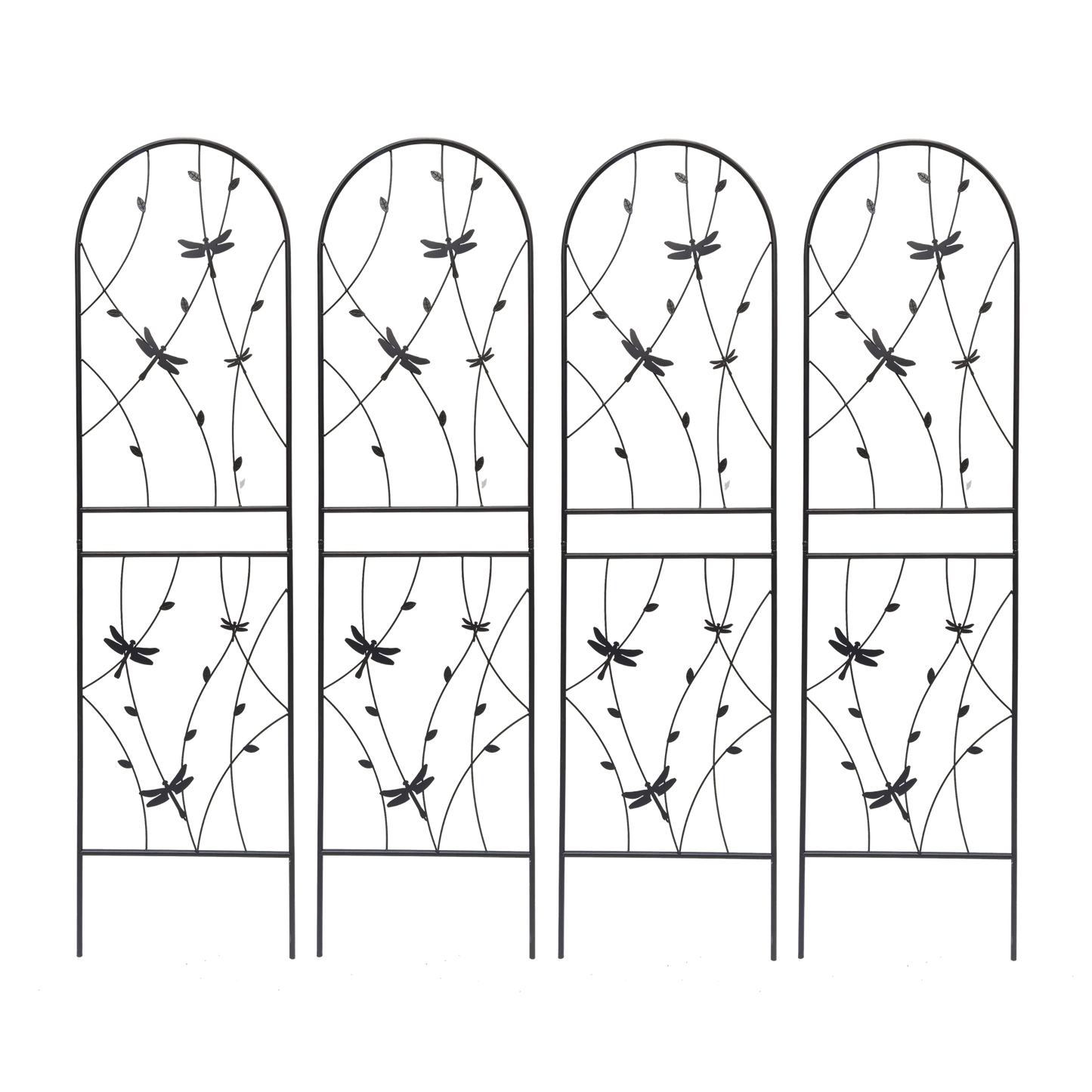 2 Pack Metal Garden Trellis 71" x 19.7" Rustproof Trellis for Climbing Plants