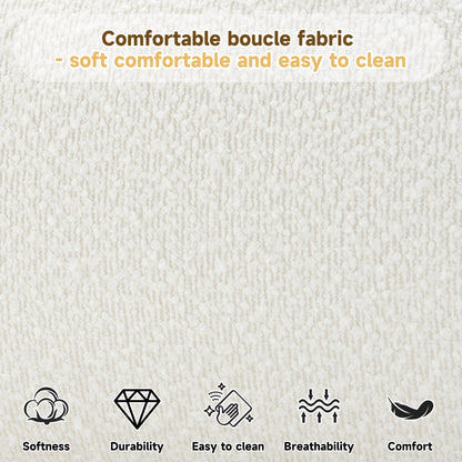 Cream Style Fabric Upholstered Bed, Simple Modern Bedroom King