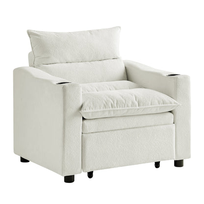 Sleeper Sofa Chair Bed - Convertible 3-in-1 Design
