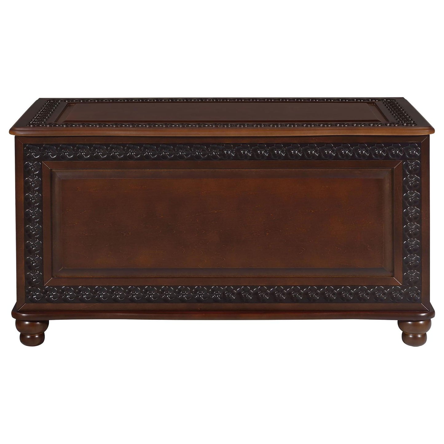 Ornate - Deep Flip Open Storage Cedar Chest With Cedar Lining - Brown