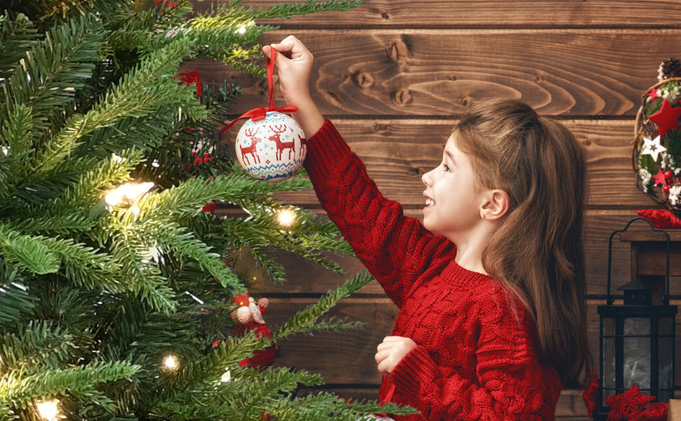6.5ft Artificial Christmas Tree, Premium Hinged Pine