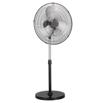 18" Industrial Pedestal Fan 3-Speed Oscillating Fan with Adjustable Height
