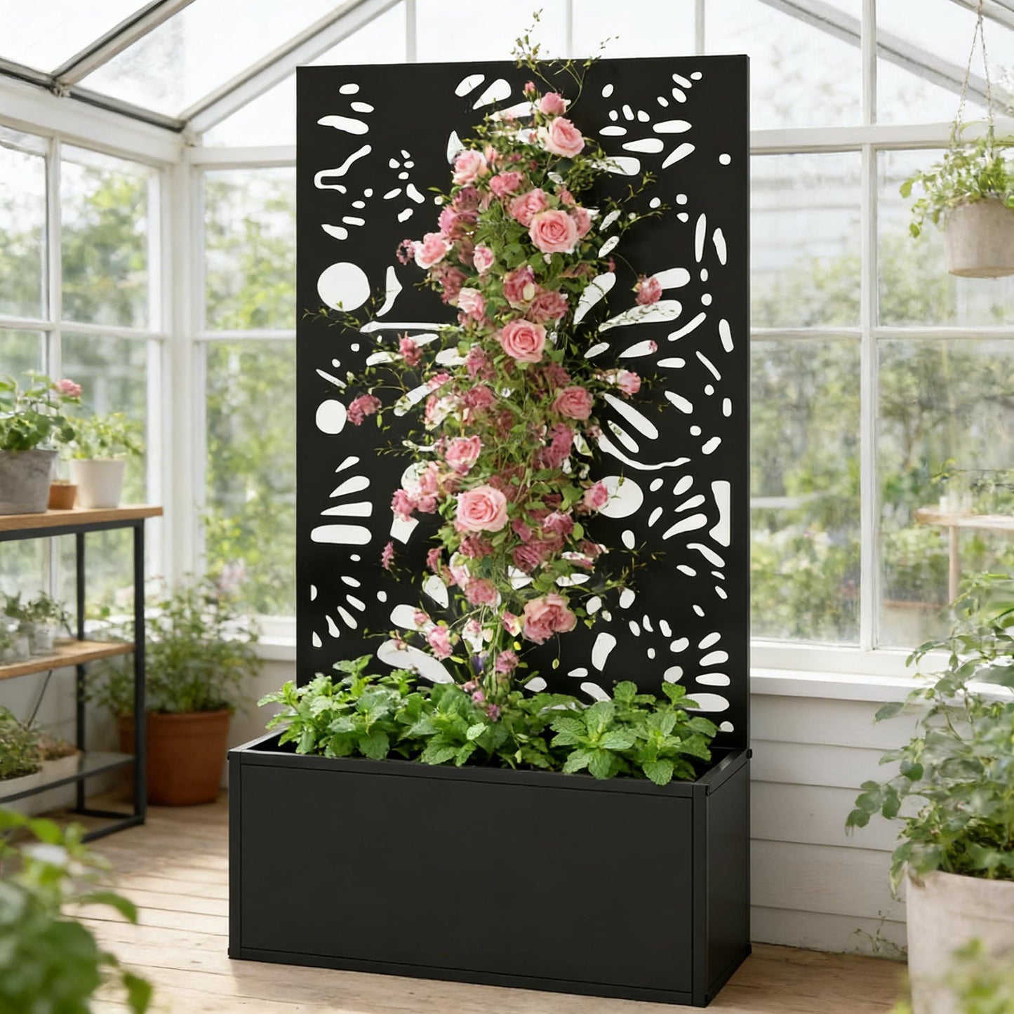 Stylish Plant Bed, Freestanding or Wall Mounted Plant Bed
