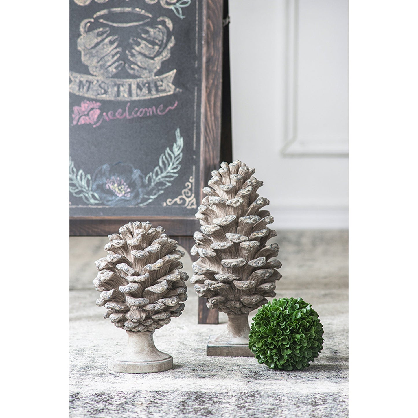 D7x10.5' Pinecone Table Decor