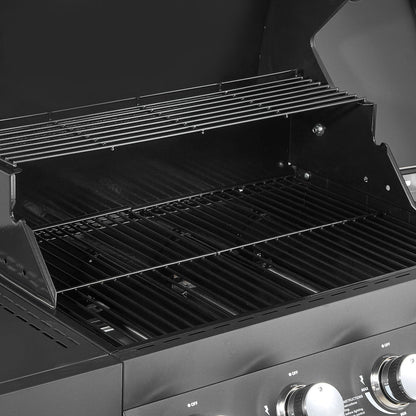 Gas Grill, 4 Burner Propane Gas Grill with Side Burner