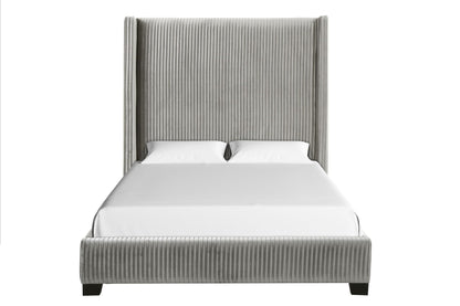 Upholstered Bed, Space-Saving Design