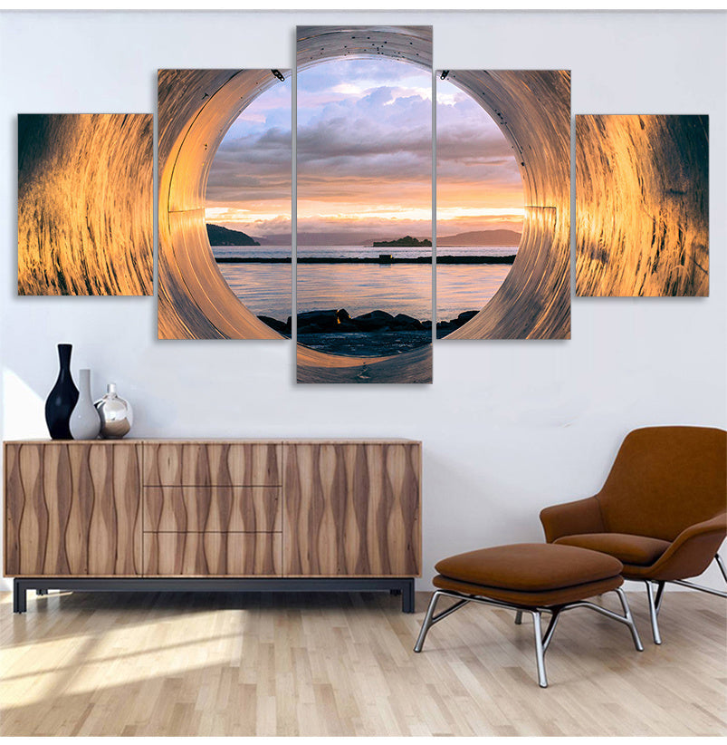 New Sunset Seascape Canvas Art for Living Room Decor