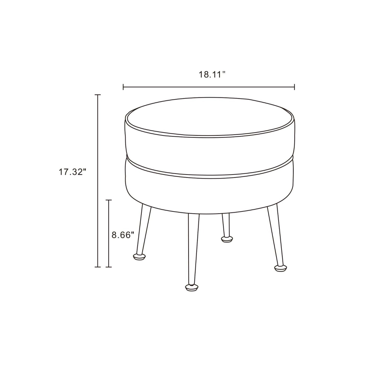 Bailey - Accent Ottoman