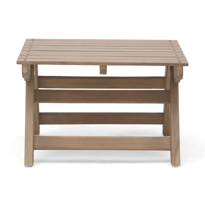Sedona Outdoor Side Table With Open Slat Design