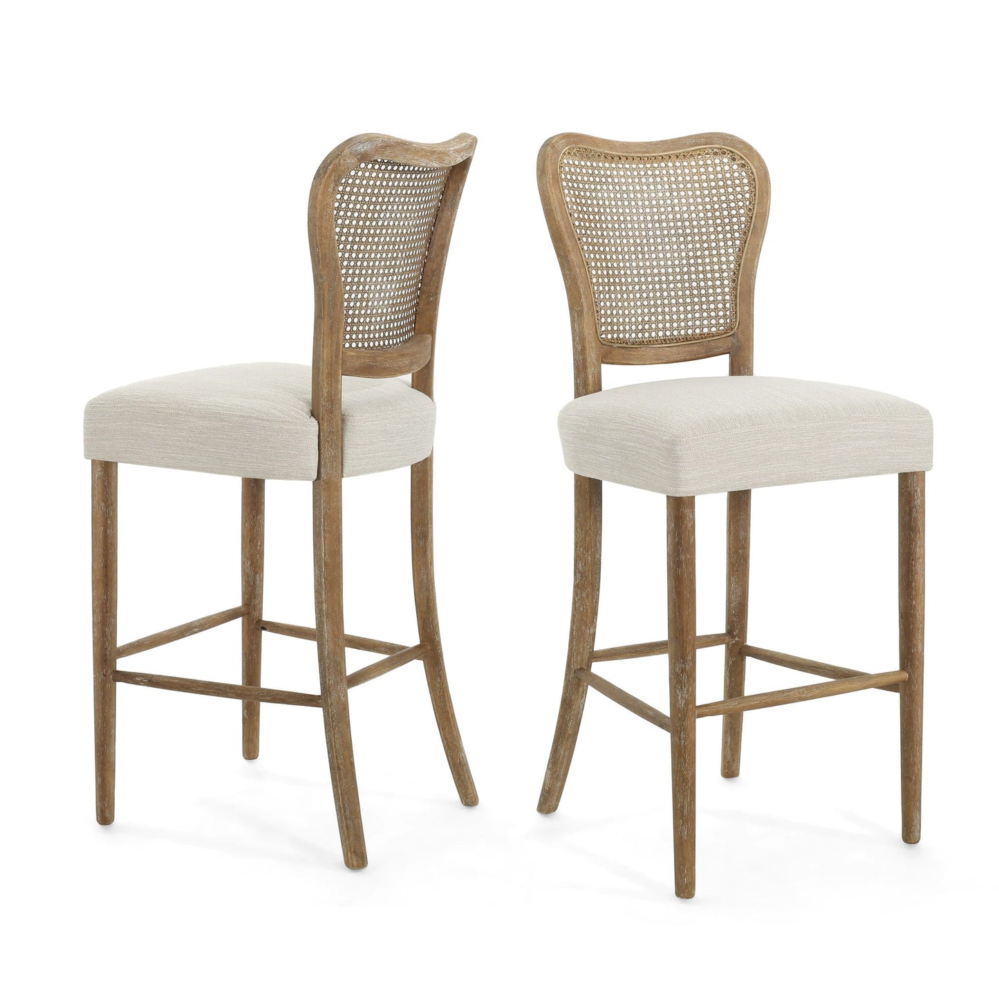 Barstool Set of 2 - Dark Brown