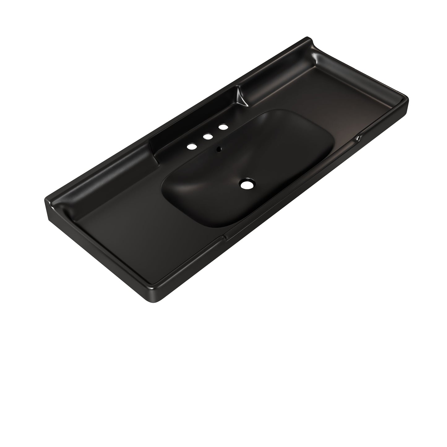 VICI 48" Bathroom Ceramic Basin with 3 Pre-Drilled Holes