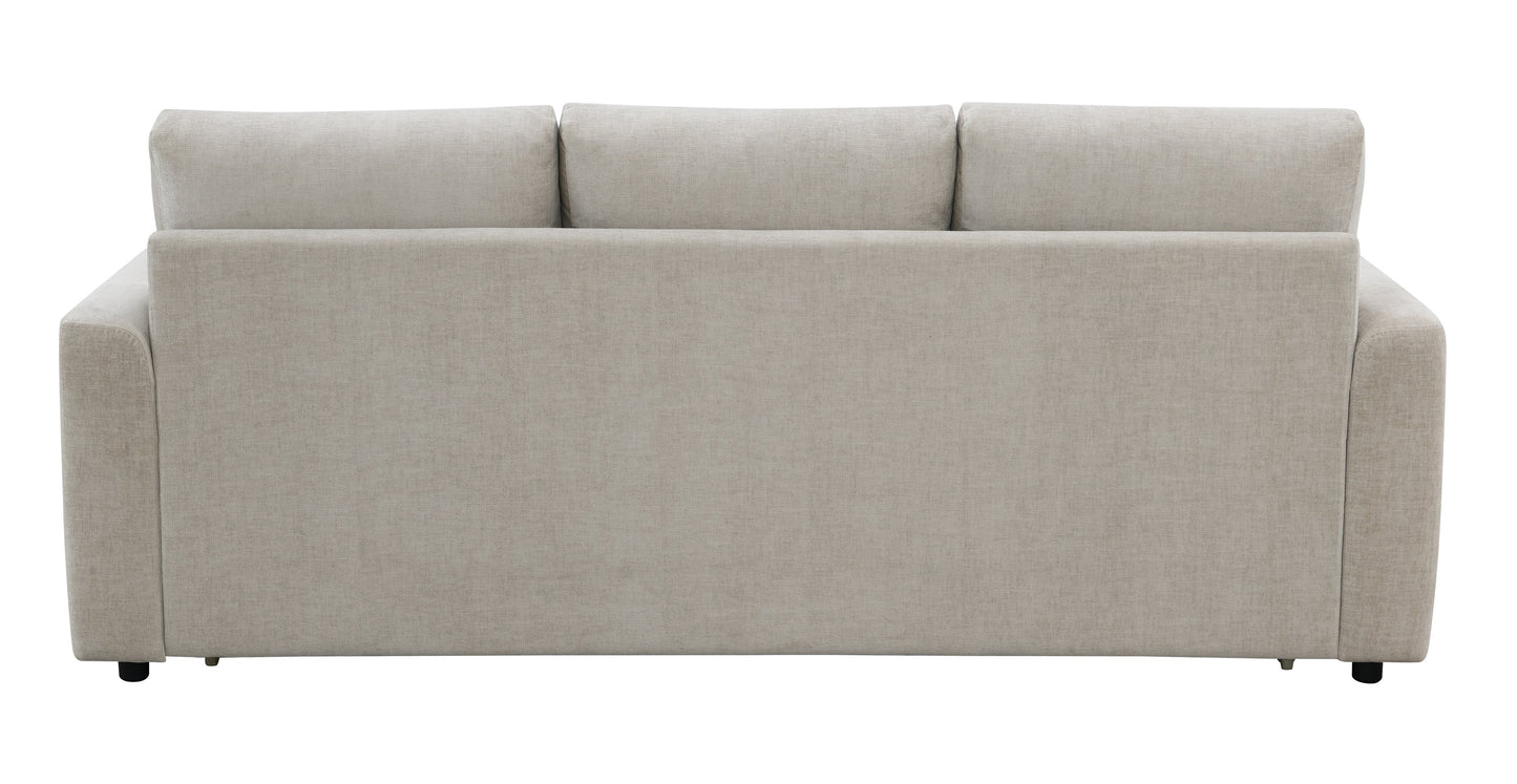 Leira Beige Linen Pull Out Sleeper