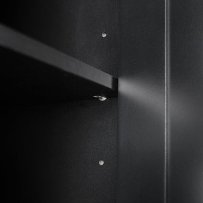 Freestanding Tall Bathroom Cabinet With Soft Close Doors And Adjustable Shelves